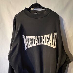 Balenciaga Inside Out Metalhead Sweater Dark Blue
